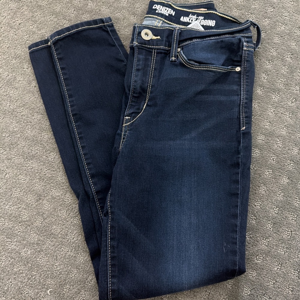 DENIZEN from Levi's Women's High-Rise Skinny Jeans Blue Ankle Jegging W29